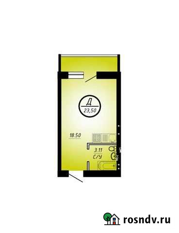 Квартира-студия, 23.5 м², 3/5 эт. на продажу в Краснодаре Краснодар - изображение 1