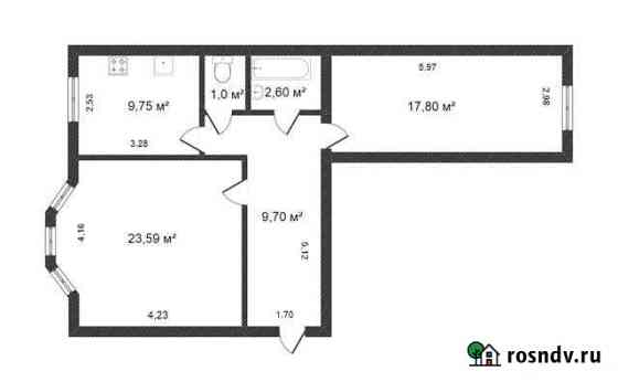 2-комнатная квартира, 58 м², 3/5 эт. на продажу в Новом Уренгое Новый Уренгой