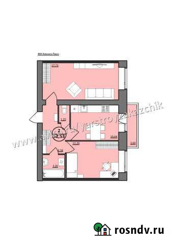 2-комнатная квартира, 52.5 м², 8/10 эт. на продажу в Ярославле Ярославль - изображение 1