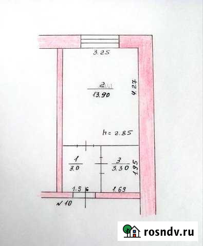 1-комнатная квартира, 20.2 м², 1/2 эт. на продажу в Мариинском Посаде Мариинский Посад - изображение 1