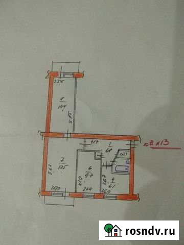3-комнатная квартира, 59.8 м², 4/5 эт. на продажу в Бахчисарае Бахчисарай - изображение 1
