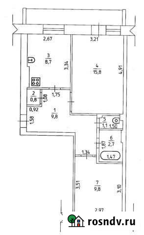 2-комнатная квартира, 49 м², 1/2 эт. на продажу в Усть-Кишерти Усть-Кишерть - изображение 1