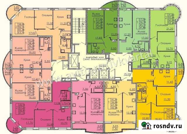 1-комнатная квартира, 43.8 м², 9/17 эт. на продажу в Иваново Иваново - изображение 1