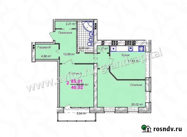 2-комнатная квартира, 87.8 м², 6/7 эт. на продажу в Ульяновске Ульяновск - изображение 1