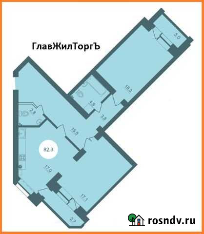 2-комнатная квартира, 82.3 м², 2/4 эт. на продажу в Пскове Псков - изображение 1