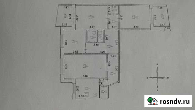 4-комнатная квартира, 94.7 м², 7/9 эт. на продажу в Рязани Рязань - изображение 1
