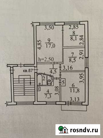 4-комнатная квартира, 60.4 м², 4/5 эт. на продажу в Барышево Барышево - изображение 1