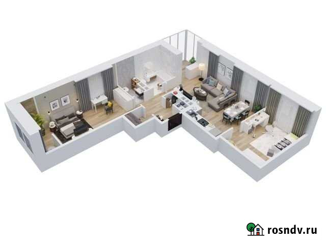 2-комнатная квартира, 73.4 м², 2/15 эт. на продажу в Хабаровске Хабаровск - изображение 1