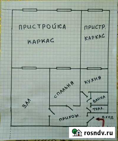 2-комнатная квартира, 80 м², 1/2 эт. на продажу в Кизилюрте Кизилюрт - изображение 1