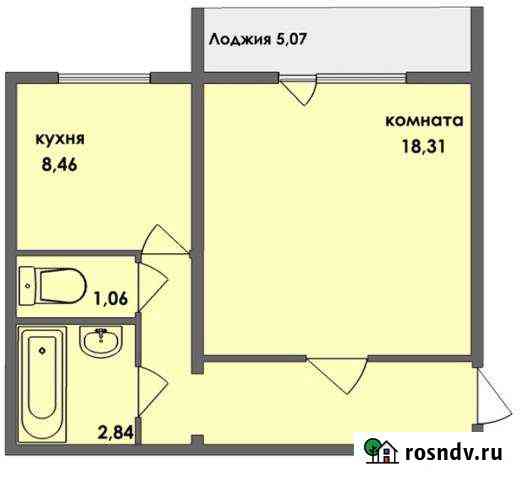 1-комнатная квартира, 43 м², 10/10 эт. на продажу в Рощино Челябинской области Рощино