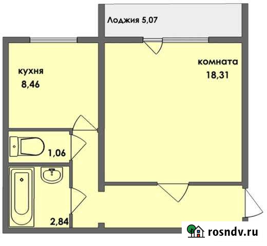 1-комнатная квартира, 43 м², 10/10 эт. на продажу в Рощино Челябинской области Рощино - изображение 1