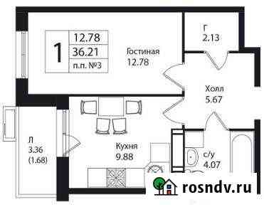 1-комнатная квартира, 36.2 м², 7/14 эт. на продажу в Ватутинках Ватутинки