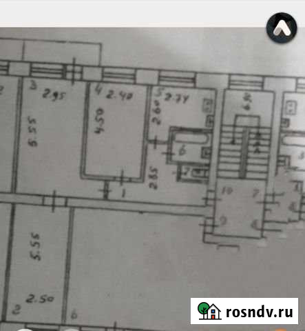 3-комнатная квартира, 58 м², 3/4 эт. на продажу в Комсомольске Комсомольск - изображение 1