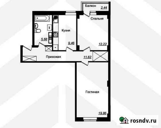 2-комнатная квартира, 59.4 м², 15/15 эт. на продажу в Нижнем Новгороде Нижний Новгород