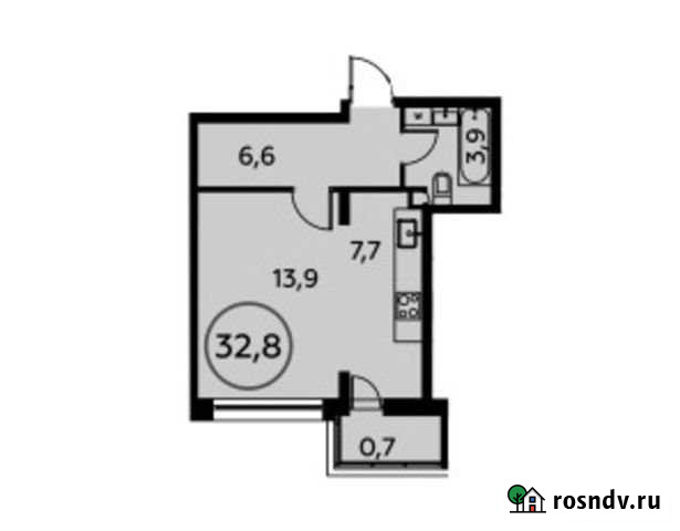 1-комнатная квартира, 32.8 м², 2/14 эт. на продажу в Коммунарке Коммунарка - изображение 1