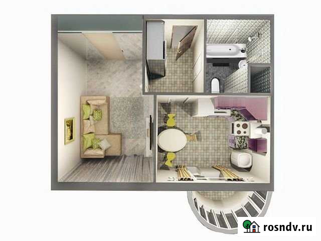 1-комнатная квартира, 37.2 м², 2/4 эт. на продажу в Пушкино Пушкино - изображение 1