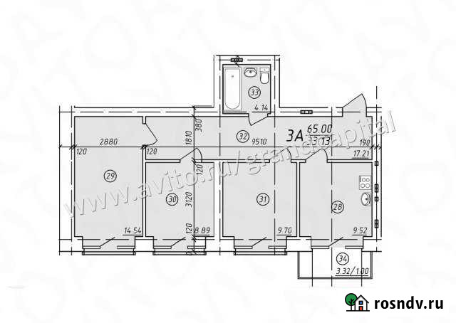 3-комнатная квартира, 65 м², 3/7 эт. на продажу в Ульяновске Ульяновск - изображение 1