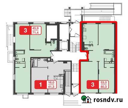3-комнатная квартира, 80.3 м², 1/5 эт. на продажу в Химках Химки - изображение 1