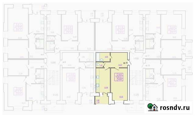 1-комнатная квартира, 50.6 м², 2/3 эт. на продажу в Нерехте Нерехта - изображение 1