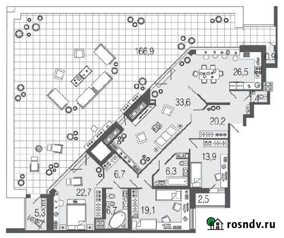 4-комнатная квартира, 163.3 м², 9/13 эт. на продажу в Санкт-Петербурге Санкт-Петербург - изображение 1