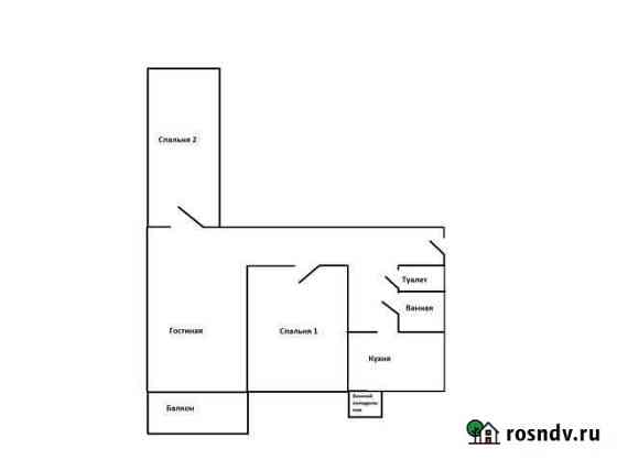 3-комнатная квартира, 64.6 м², 1/3 эт. на продажу в Грицовском Грицовский