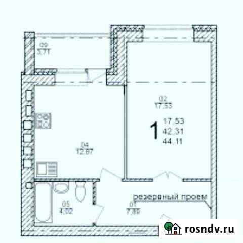 1-комнатная квартира, 44 м², 2/3 эт. на продажу в Ульяновске Ульяновск