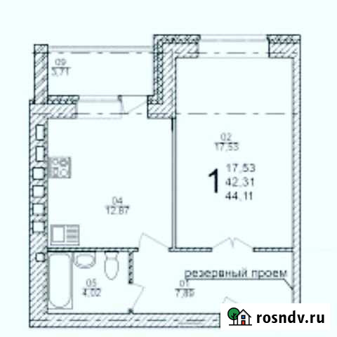 1-комнатная квартира, 44 м², 2/3 эт. на продажу в Ульяновске Ульяновск - изображение 1