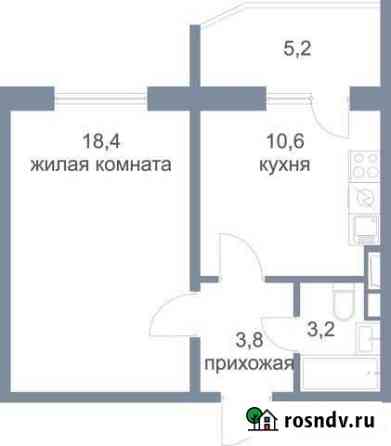 1-комнатная квартира, 41 м², 16/17 эт. на продажу в Нефтеюганске Нефтеюганск