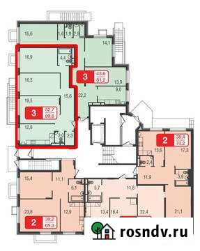 3-комнатная квартира, 89.8 м², 1/5 эт. на продажу в Химках Химки - изображение 1