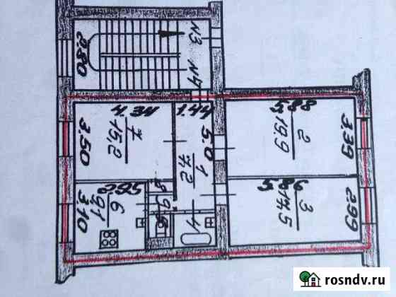 Комната 15.2 м² в 3-ком. кв., 2/4 эт. на продажу в Ломоносове Ломоносов