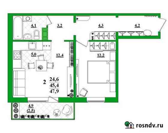2-комнатная квартира, 47.9 м², 4/10 эт. на продажу в Первоуральске Первоуральск