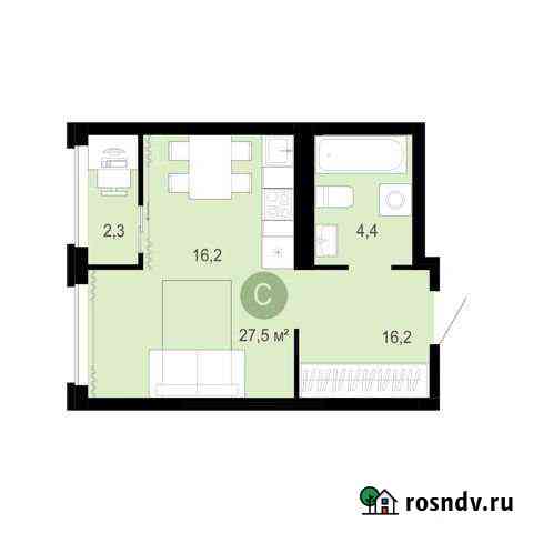 Квартира-студия, 28.5 м², 13/16 эт. на продажу в Тюмени Тюмень