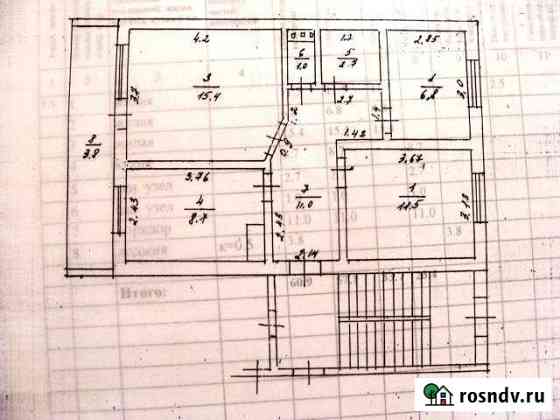 3-комнатная квартира, 60.9 м², 1/2 эт. на продажу в Мещовске Мещовск