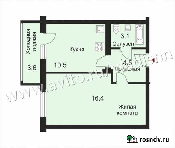 1-комнатная квартира, 36 м², 7/17 эт. на продажу в Нижнем Новгороде Нижний Новгород - изображение 1