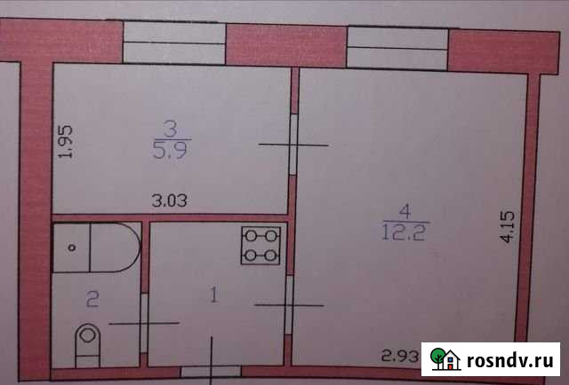 2-комнатная квартира, 24 м², 5/5 эт. на продажу в Кузнецке Кузнецк - изображение 1