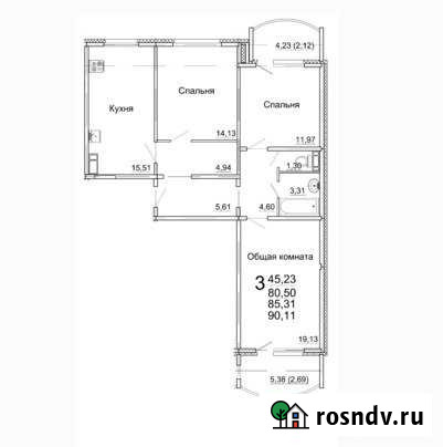 3-комнатная квартира, 90 м², 7/10 эт. на продажу в Саратове Саратов - изображение 1