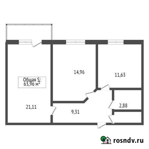3-комнатная квартира, 63.6 м², 15/22 эт. на продажу в Улан-Удэ Улан-Удэ - изображение 1