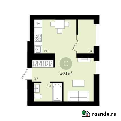 Квартира-студия, 30.1 м², 11/16 эт. на продажу в Сургуте Ханты-Мансийского АО Сургут - изображение 1