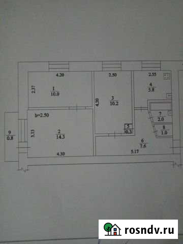 3-комнатная квартира, 51.2 м², 4/5 эт. на продажу в Сибае Сибай - изображение 1