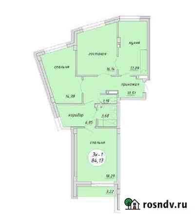 3-комнатная квартира, 85.7 м², 8/17 эт. на продажу в Новосибирске Новосибирск