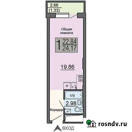 Квартира-студия, 24.2 м², 17/18 эт. на продажу в Воронеже Воронеж - изображение 1