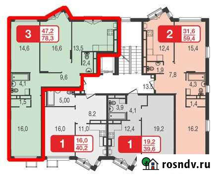 3-комнатная квартира, 78.3 м², 3/5 эт. на продажу в Химках Химки - изображение 1
