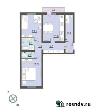 2-комнатная квартира, 67.6 м², 2/27 эт. на продажу в Екатеринбурге Екатеринбург - изображение 1