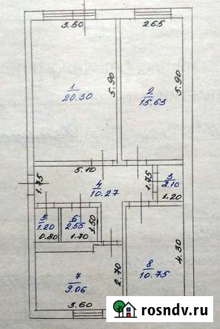 3-комнатная квартира, 71.9 м², 2/3 эт. на продажу в Ракитном Ракитное - изображение 1