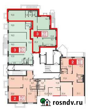 3-комнатная квартира, 81.2 м², 1/5 эт. на продажу в Химках Химки - изображение 1
