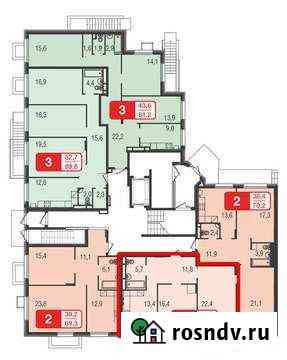 2-комнатная квартира, 69.7 м², 1/5 эт. на продажу в Химках Химки