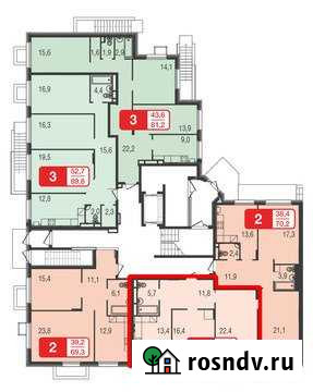 2-комнатная квартира, 69.7 м², 1/5 эт. на продажу в Химках Химки - изображение 1