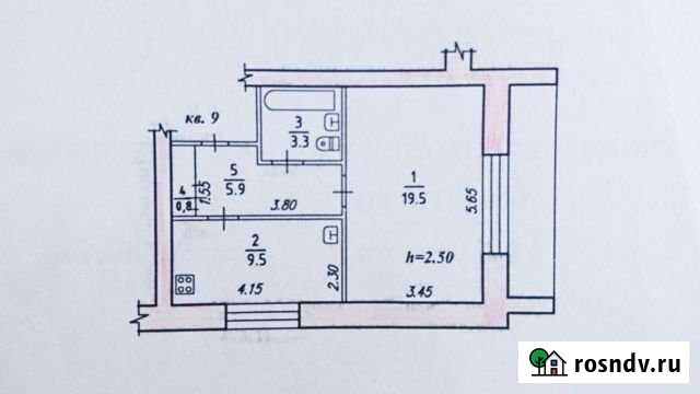 1-комнатная квартира, 39 м², 1/2 эт. на продажу в Некрасовке Некрасовка - изображение 1