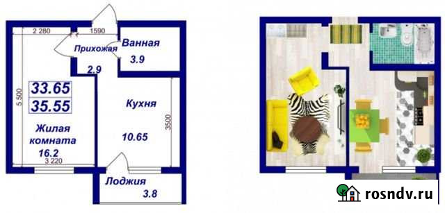 1-комнатная квартира, 35 м², 3/3 эт. на продажу в Нежинке Нежинка - изображение 1