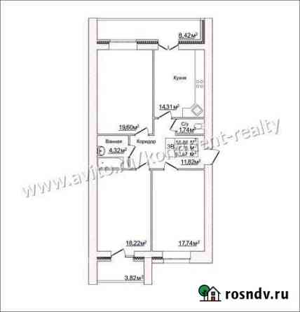 3-комнатная квартира, 93.9 м², 2/14 эт. на продажу во Владимире Владимир